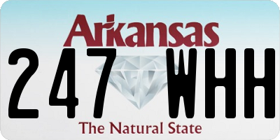 AR license plate 247WHH