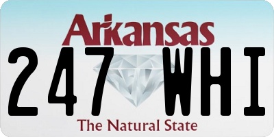 AR license plate 247WHI