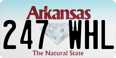 AR license plate 247WHL