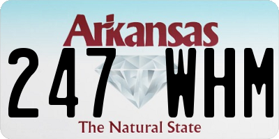 AR license plate 247WHM