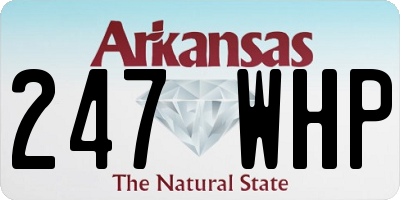 AR license plate 247WHP