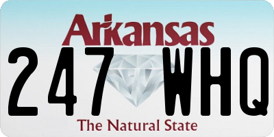 AR license plate 247WHQ