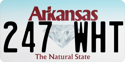 AR license plate 247WHT