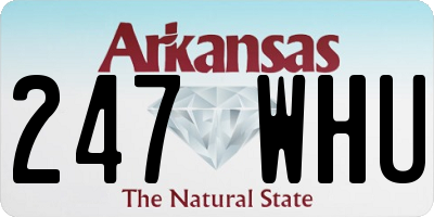AR license plate 247WHU