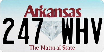 AR license plate 247WHV