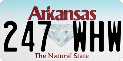 AR license plate 247WHW