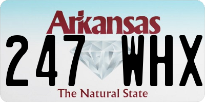 AR license plate 247WHX
