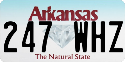 AR license plate 247WHZ