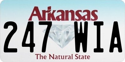 AR license plate 247WIA