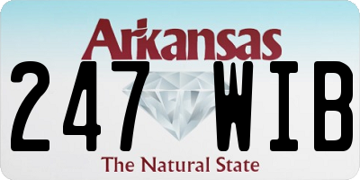 AR license plate 247WIB