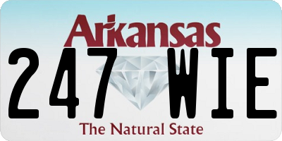 AR license plate 247WIE