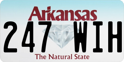 AR license plate 247WIH