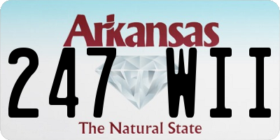 AR license plate 247WII