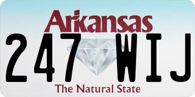 AR license plate 247WIJ