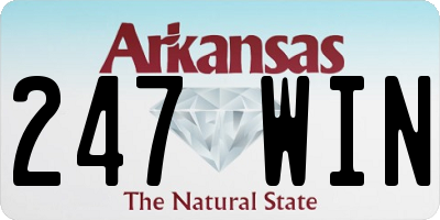 AR license plate 247WIN