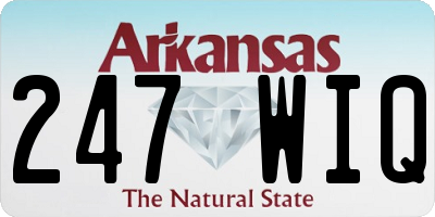 AR license plate 247WIQ