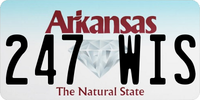 AR license plate 247WIS