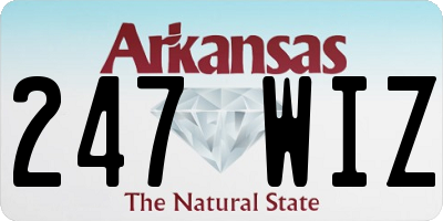 AR license plate 247WIZ