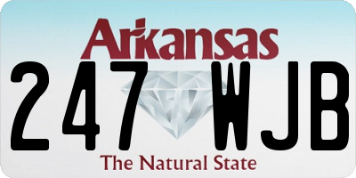 AR license plate 247WJB