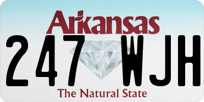 AR license plate 247WJH