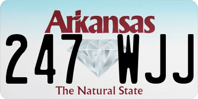 AR license plate 247WJJ