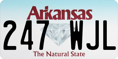 AR license plate 247WJL