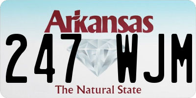 AR license plate 247WJM