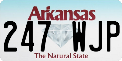 AR license plate 247WJP