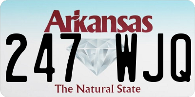 AR license plate 247WJQ