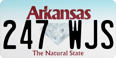 AR license plate 247WJS
