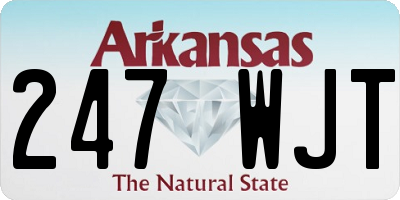 AR license plate 247WJT
