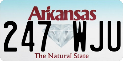 AR license plate 247WJU