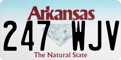 AR license plate 247WJV