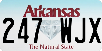 AR license plate 247WJX
