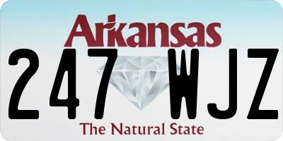 AR license plate 247WJZ