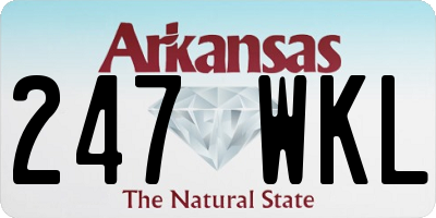 AR license plate 247WKL