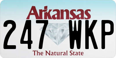 AR license plate 247WKP