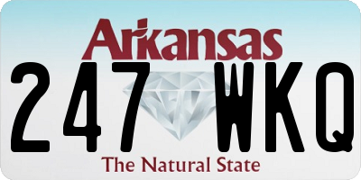 AR license plate 247WKQ