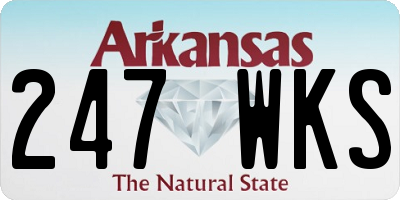 AR license plate 247WKS