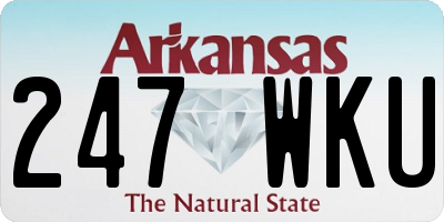 AR license plate 247WKU