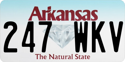 AR license plate 247WKV