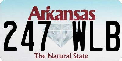 AR license plate 247WLB