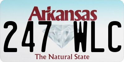 AR license plate 247WLC