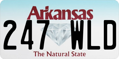 AR license plate 247WLD