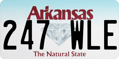 AR license plate 247WLE