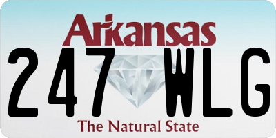 AR license plate 247WLG