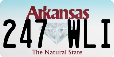 AR license plate 247WLI