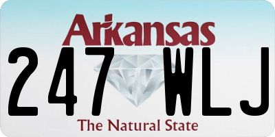 AR license plate 247WLJ