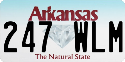 AR license plate 247WLM