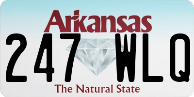 AR license plate 247WLQ